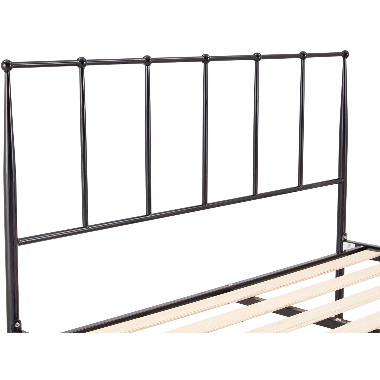 Hardy  Double Bed Size Metal Frame Platform Mattress Base - Black - Cosy Abode