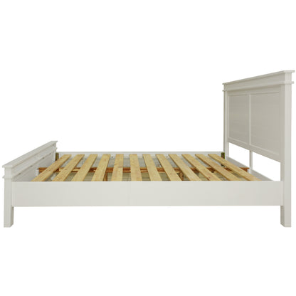 Lily 5pc King Bed Suite Bedside Dresser Bedroom Furniture Package - White - Cosy Abode