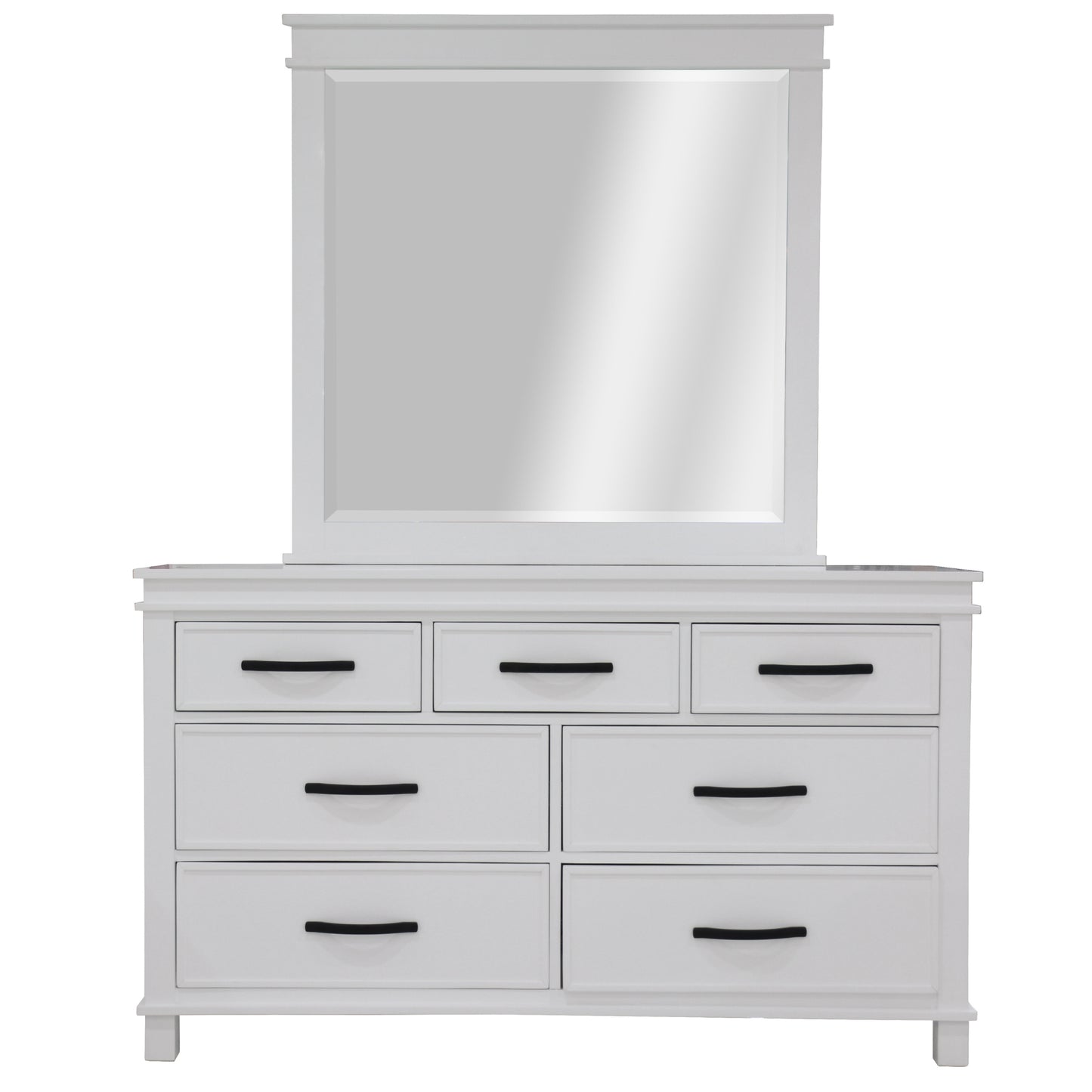 Lily 5pc King Bed Suite Bedside Dresser Bedroom Furniture Package - White - Cosy Abode