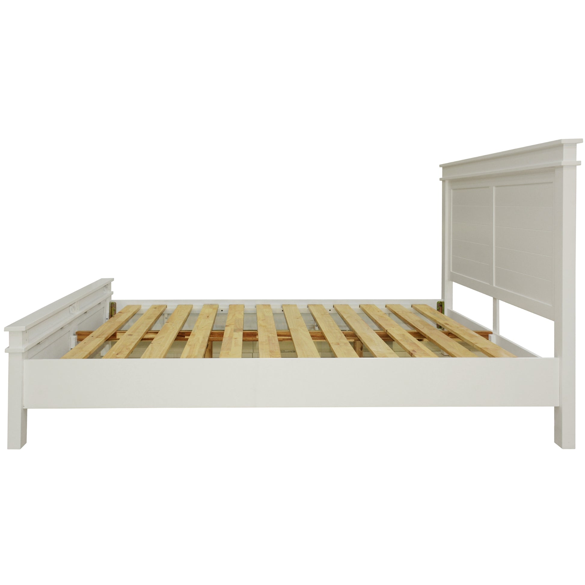Lily 5pc Queen Bed Suite Bedside Dresser Bedroom Furniture Package - White - Cosy Abode