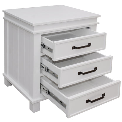 Lily 5pc Queen Bed Suite Bedside Dresser Bedroom Furniture Package - White - Cosy Abode