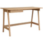 Mindil Office Desk Student Study Table Solid Wooden Timber Frame - Ash Natural - Cosy Abode