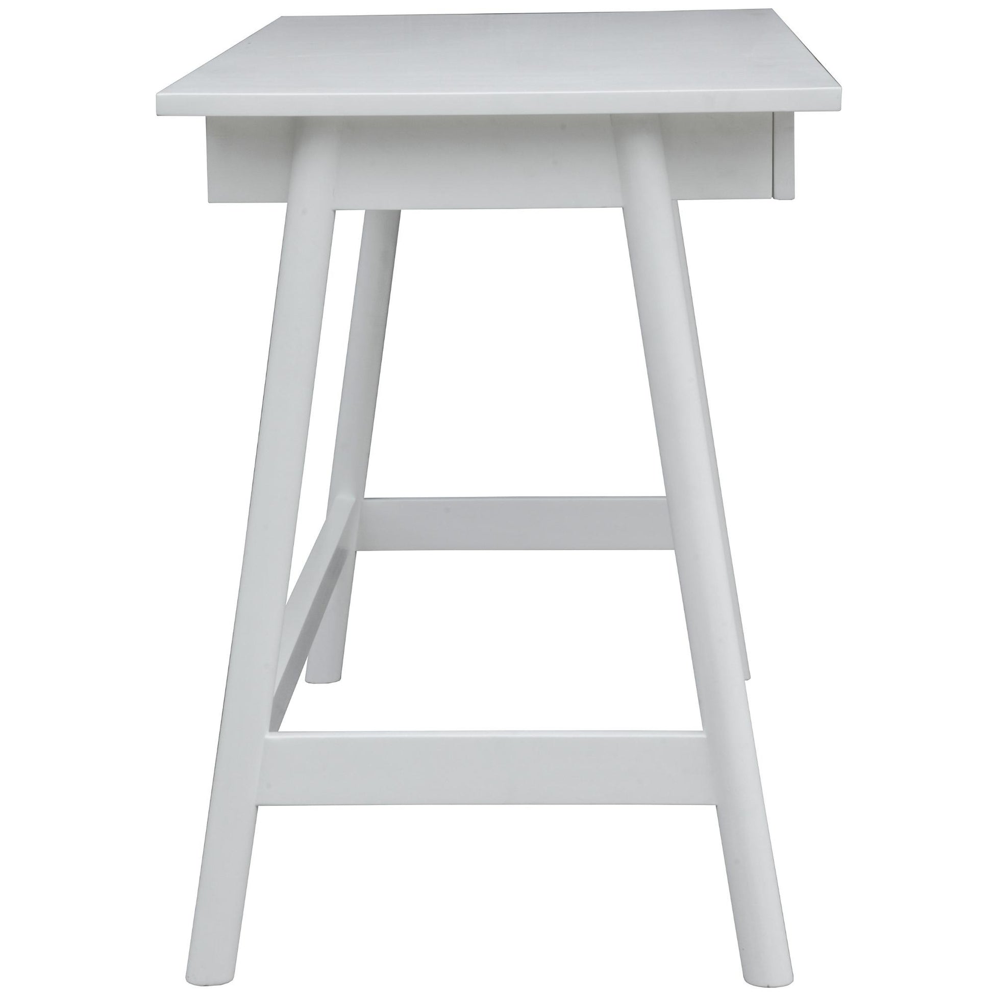 Mindil Office Desk Student Study Table Solid Wooden Timber Frame - White - Cosy Abode