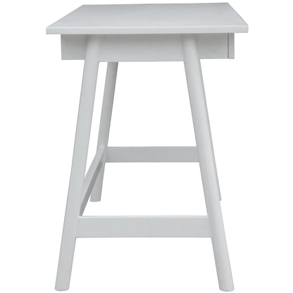Mindil Office Desk Student Study Table Solid Wooden Timber Frame - White - Cosy Abode