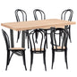 Petunia  7pc 180cm Dining Table Set 6 Arched Back Chair Elm Timber Wood - Cosy Abode