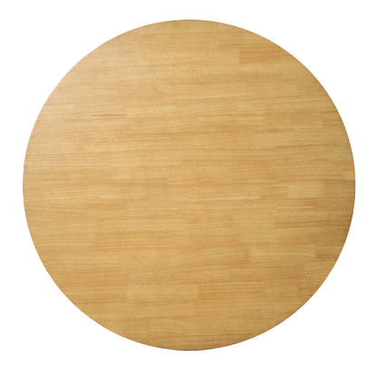 Cusco 5pc Set Dining Set 100cm Round Table 4 Chair Fabric Seat Scandinavian - Cosy Abode