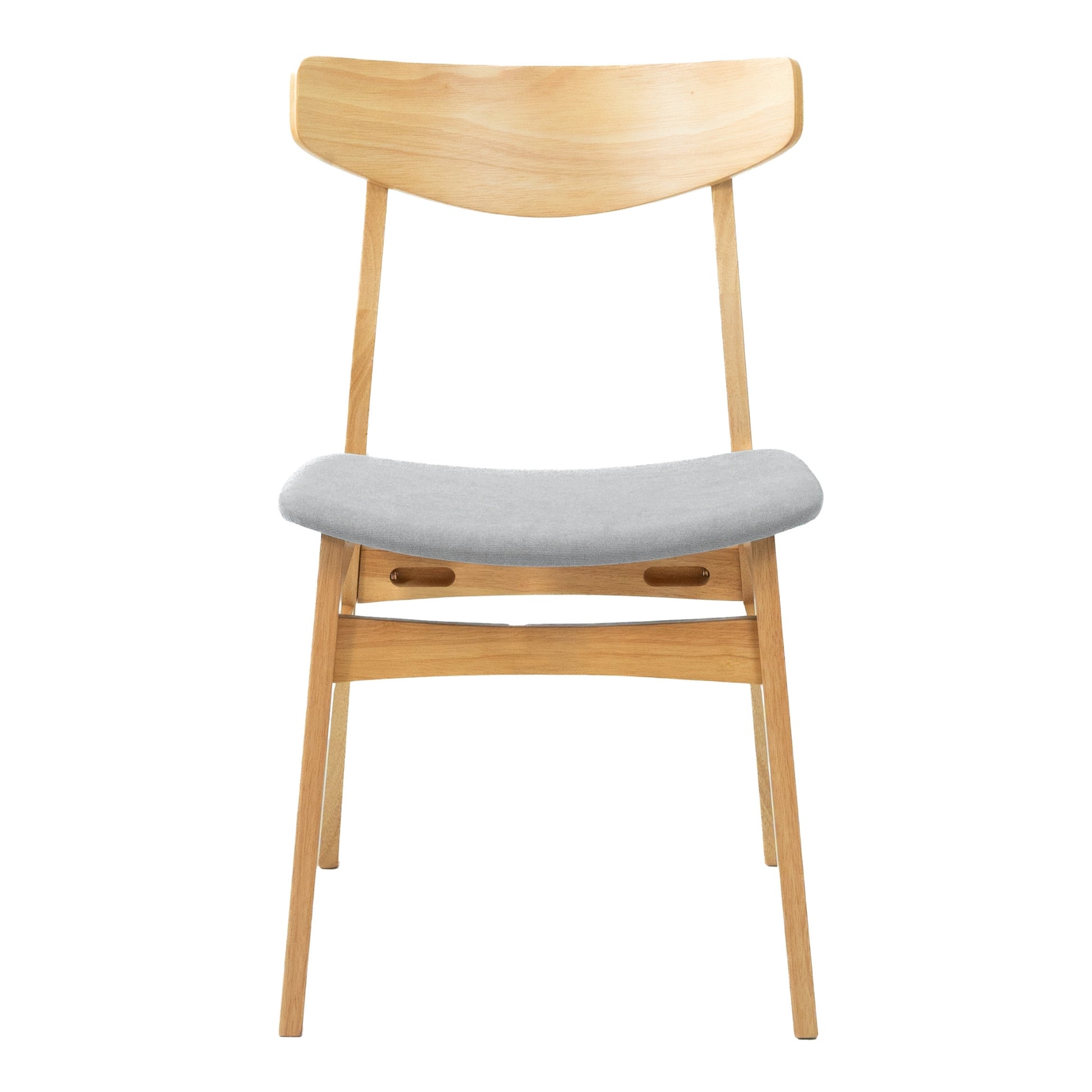 Cusco 5pc Set Dining Set 100cm Round Table 4 Chair Fabric Seat Scandinavian - Cosy Abode