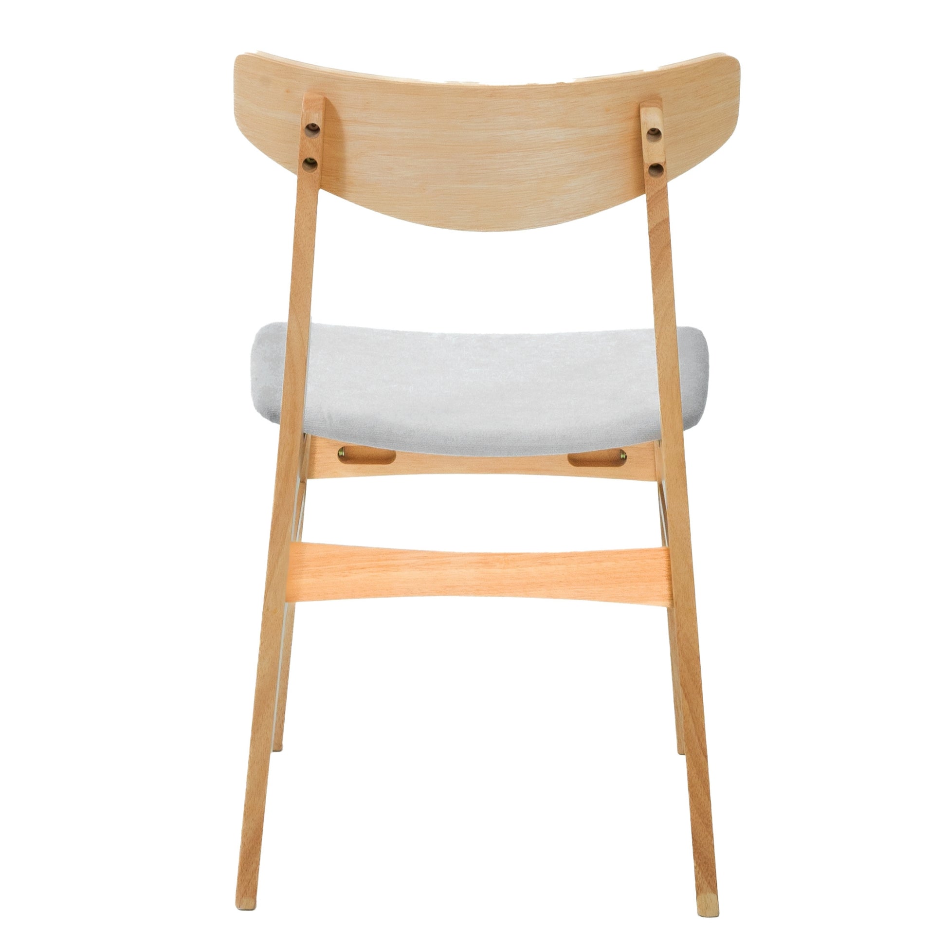 Cusco 8pc Set Dining Chair Fabric Seat Scandinavian Style Solid Rubberwood - Cosy Abode