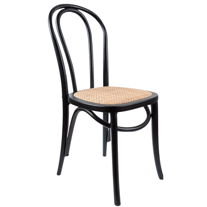 Lantana 7pc 210cm Dining Table 6 Black Arched Back Chair Set Live Edge Acacia - Cosy Abode