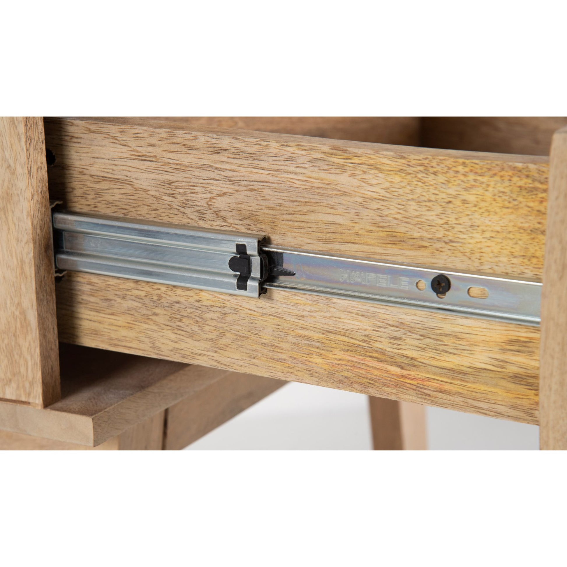 Olearia  Bedside Table 1 Drawer Storage Cabinet Solid Mango Wood Rattan Natural - Cosy Abode