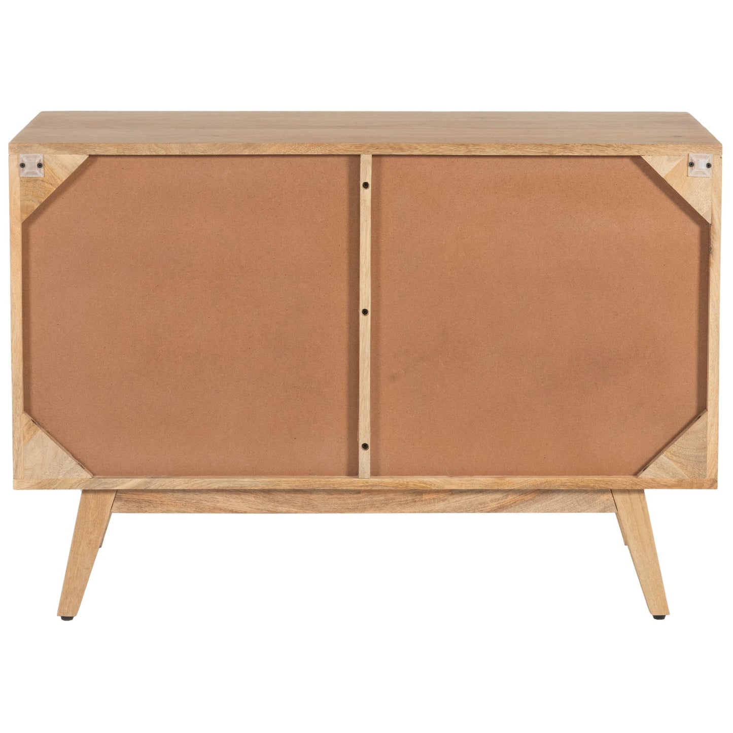 Olearia  Buffet Table 100cm 2 Door Solid Mango Wood Storage Cabinet Natural - Cosy Abode