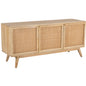 Olearia  Buffet Table 150cm 3 Door Solid Mango Wood Storage Cabinet Natural - Cosy Abode