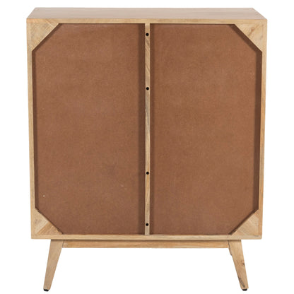 Olearia  Storage Cabinet Buffet Chest of 4 Drawer Mango Wood Rattan Natural - Cosy Abode