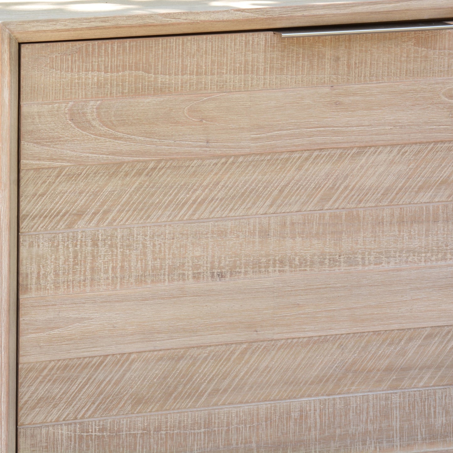 Tyler 166cm Buffet Table 2 Door 3 Drawer Solid Acacia Timber Brushed Smoke - Cosy Abode