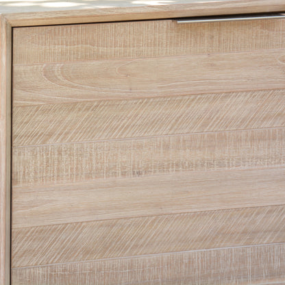Tyler 166cm Buffet Table 2 Door 3 Drawer Solid Acacia Timber Brushed Smoke - Cosy Abode