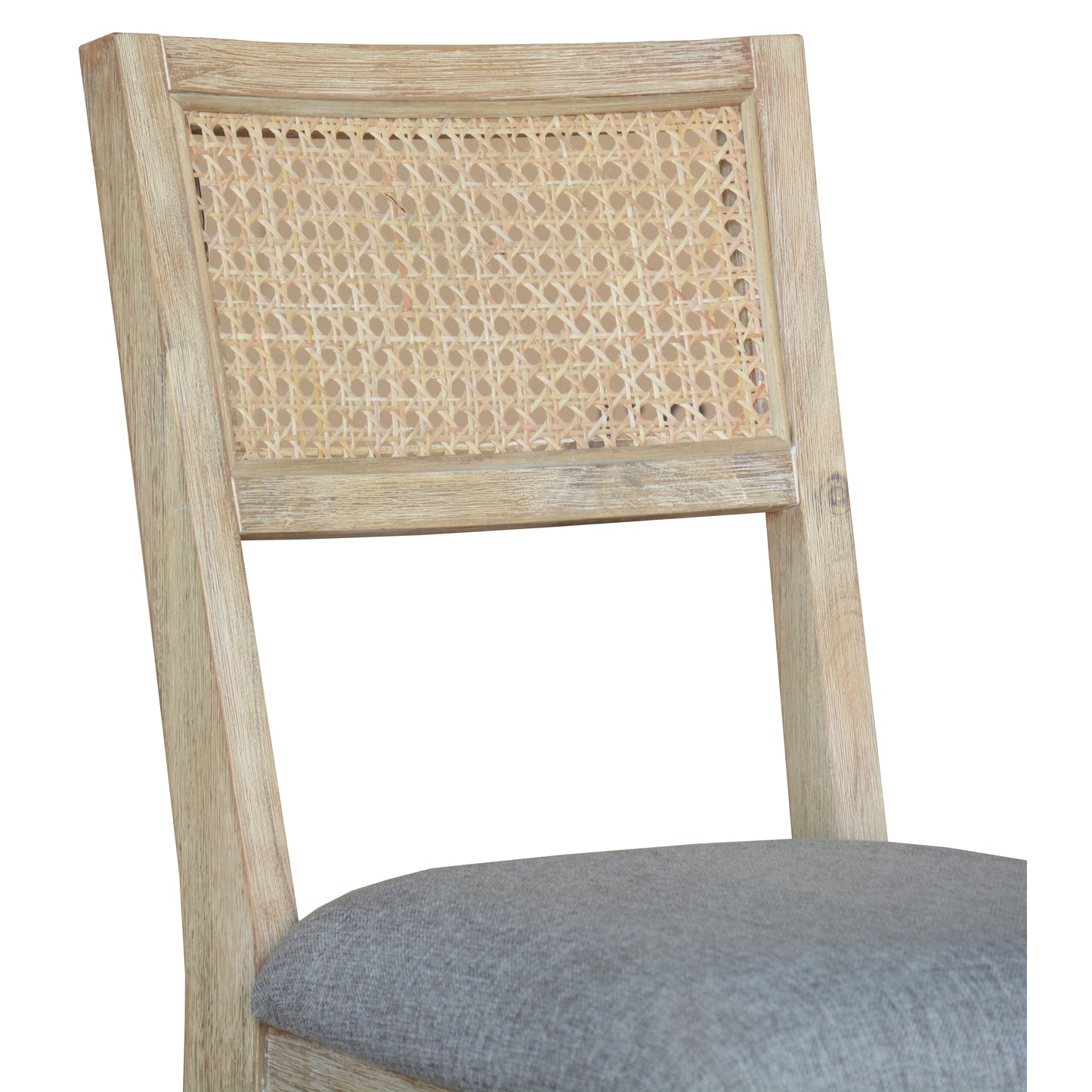 Grevillea Dining Chair Set of 2 Solid Acacia Timber Wood Rattan Furniture -Brown - Cosy Abode