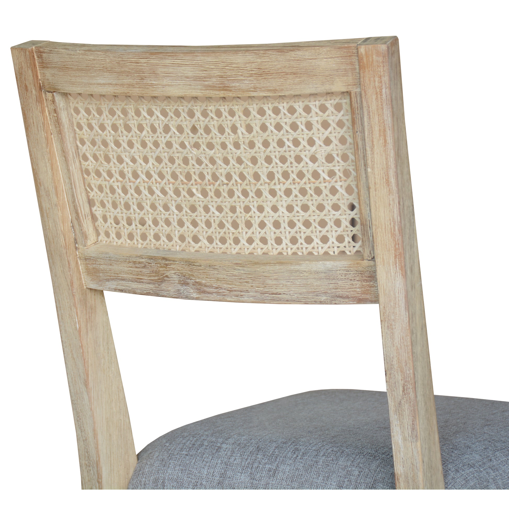 Grevillea Dining Chair Set of 2 Solid Acacia Timber Wood Rattan Furniture -Brown - Cosy Abode