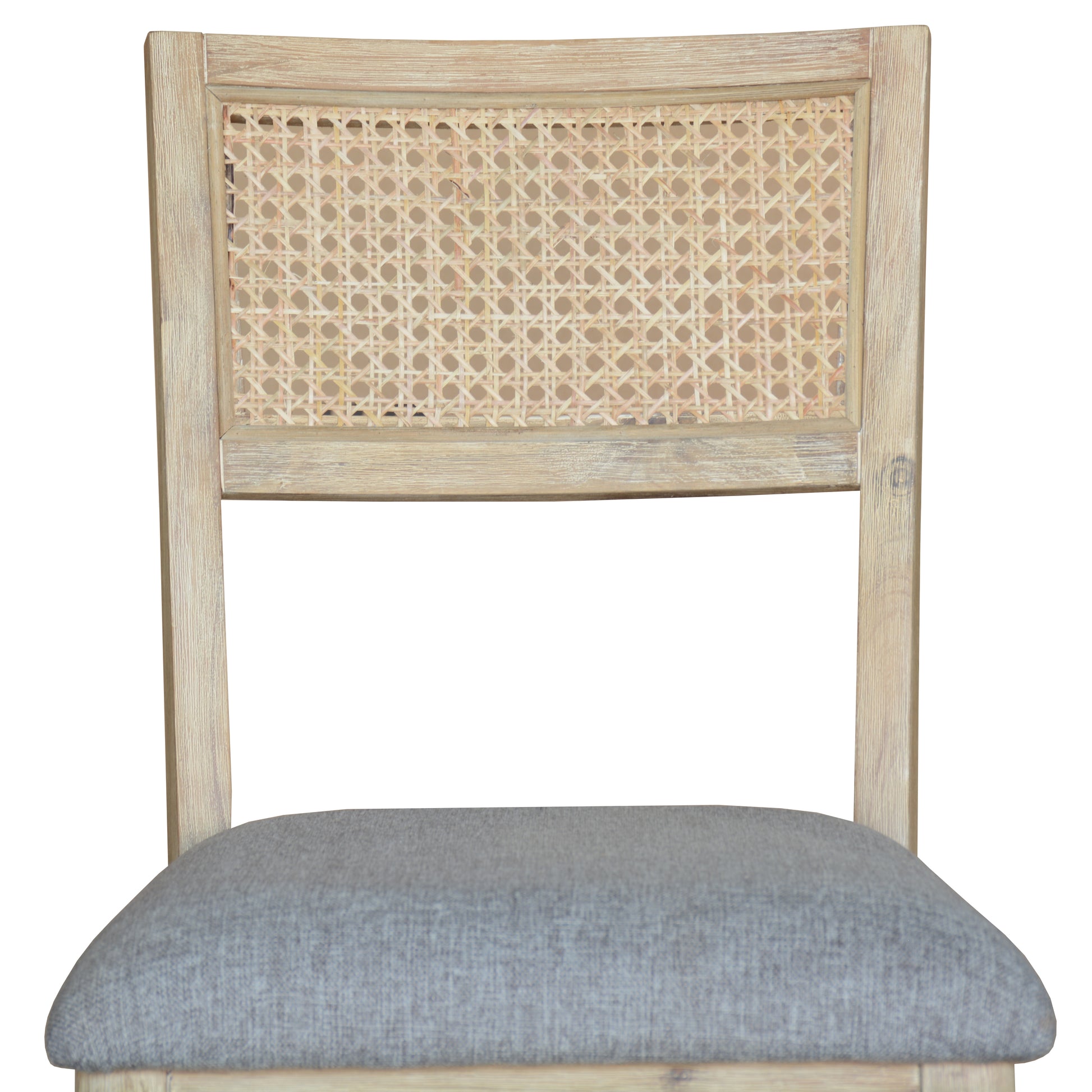 Grevillea Dining Chair Set of 2 Solid Acacia Timber Wood Rattan Furniture -Brown - Cosy Abode