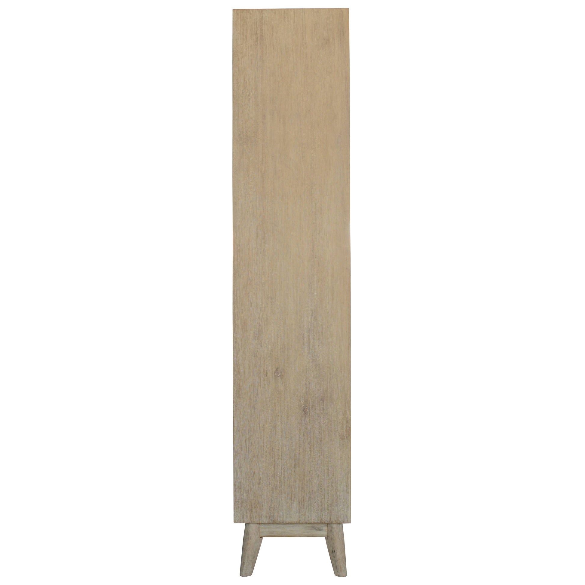 Grevillea Bookshelf Bookcase 4 Tier Drawers Solid Acacia Timber Wood - Brown - Cosy Abode