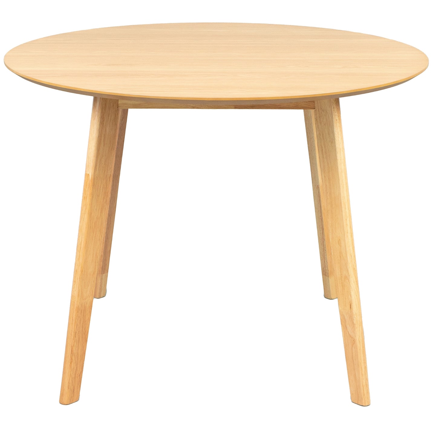 Oscar 5pc Breakfast Nook Set 100cm Round Table with 4 Fabric Chairs - Cosy Abode