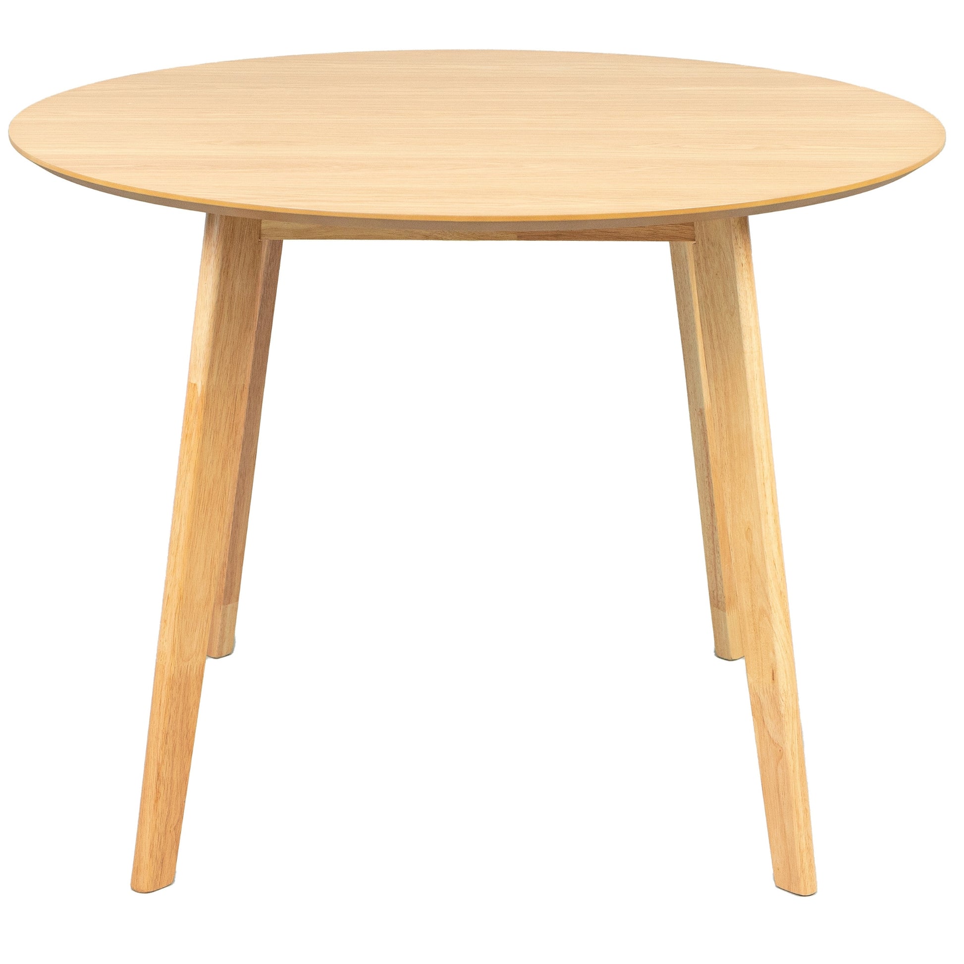 Oscar 5pc Breakfast Nook Set 100cm Round Table with 4 Fabric Chairs - Cosy Abode