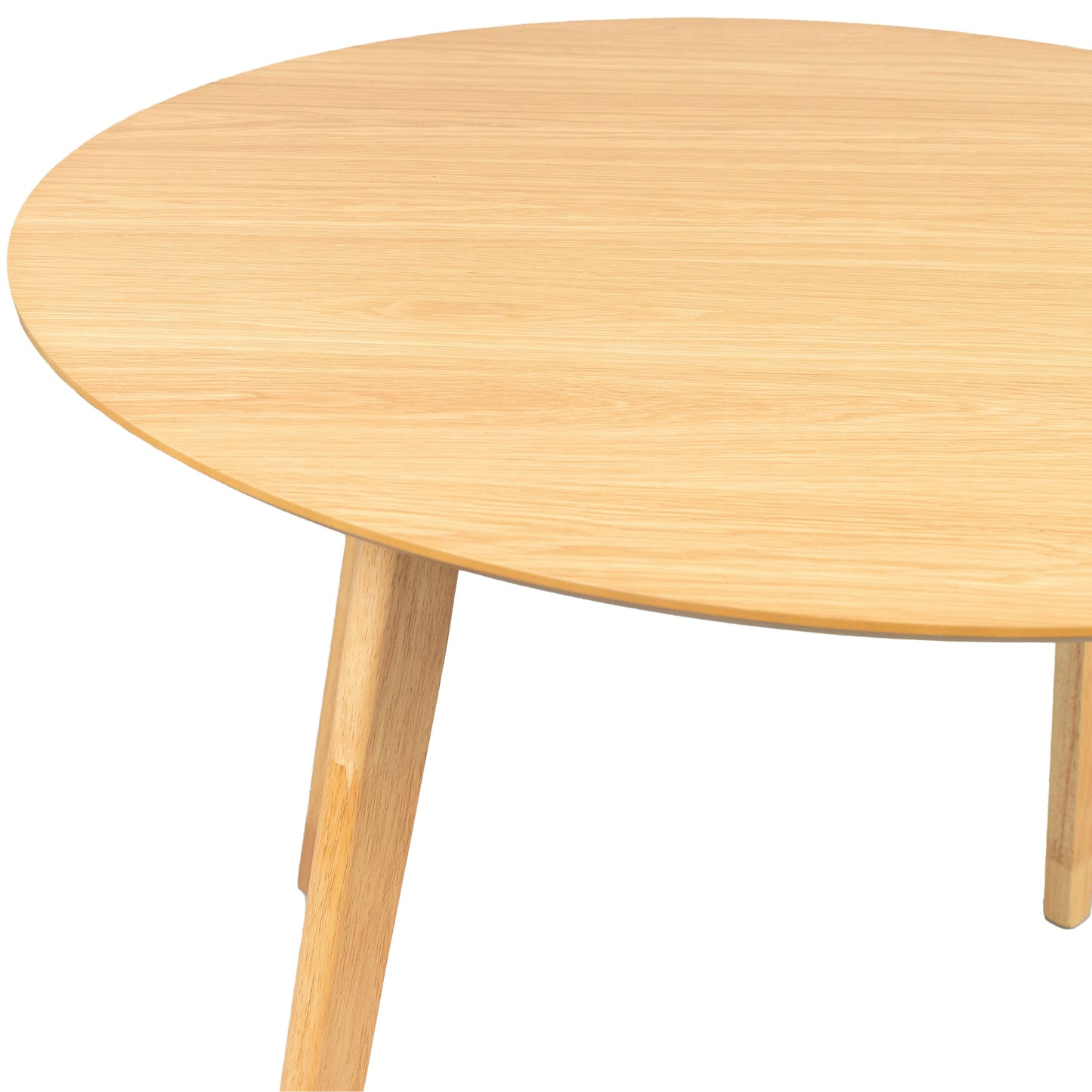 Oscar 5pc Breakfast Nook Set 100cm Round Table with 4 Fabric Chairs - Cosy Abode