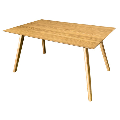 Oscar 7pc Dining Set 150cm Table 6 Chair Fabric Seat Scandinavian Style - Cosy Abode