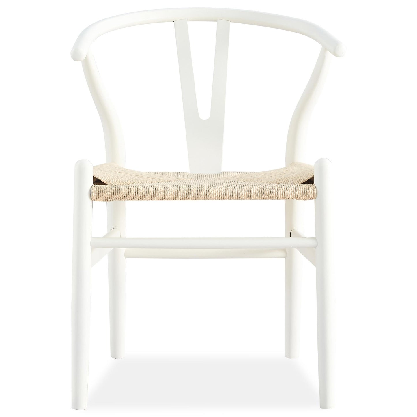 Norah 7pc Dining Set Table 180cm Solid Acacia Wood White Wishbone Chair - Cosy Abode