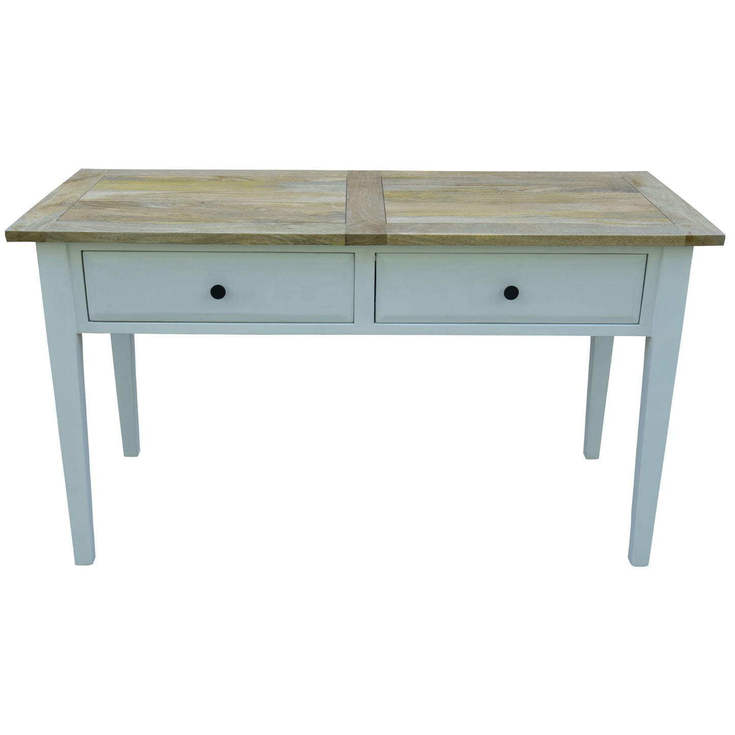 Lavasa Console Table 140cm Entryway Entrance Hallway Solid Mango Wood Farmhouse - Cosy Abode