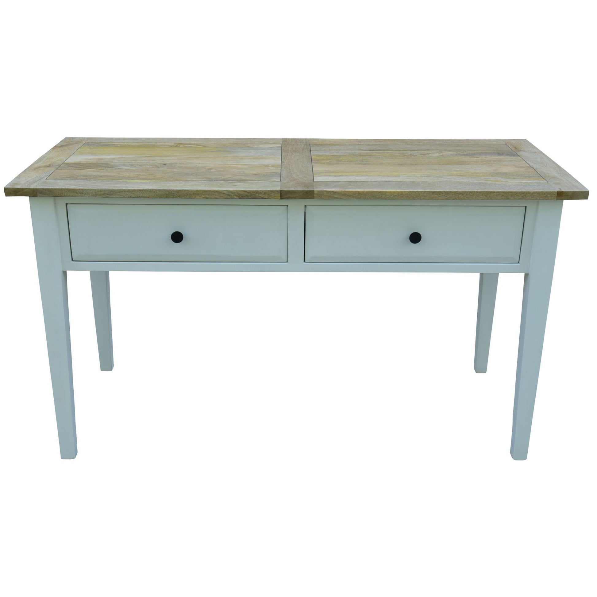 Lavasa Console Table 140cm Entryway Entrance Hallway Solid Mango Wood Farmhouse - Cosy Abode