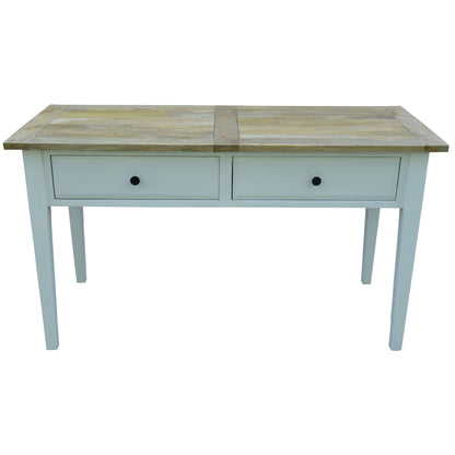 Lavasa Console Table 140cm Entryway Entrance Hallway Solid Mango Wood Farmhouse - Cosy Abode