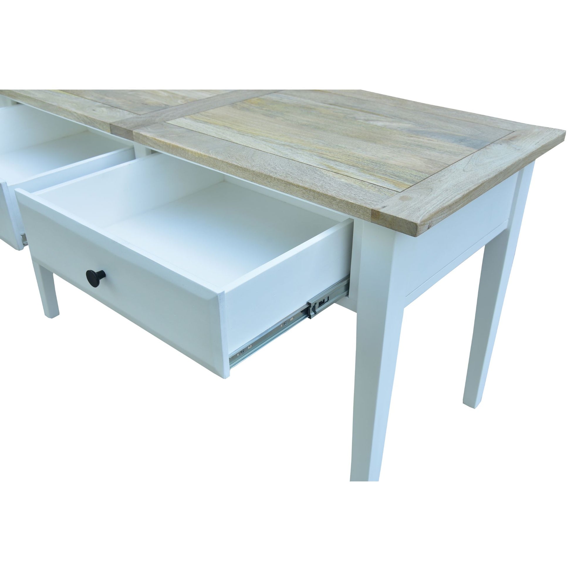 Lavasa Console Table 140cm Entryway Entrance Hallway Solid Mango Wood Farmhouse - Cosy Abode