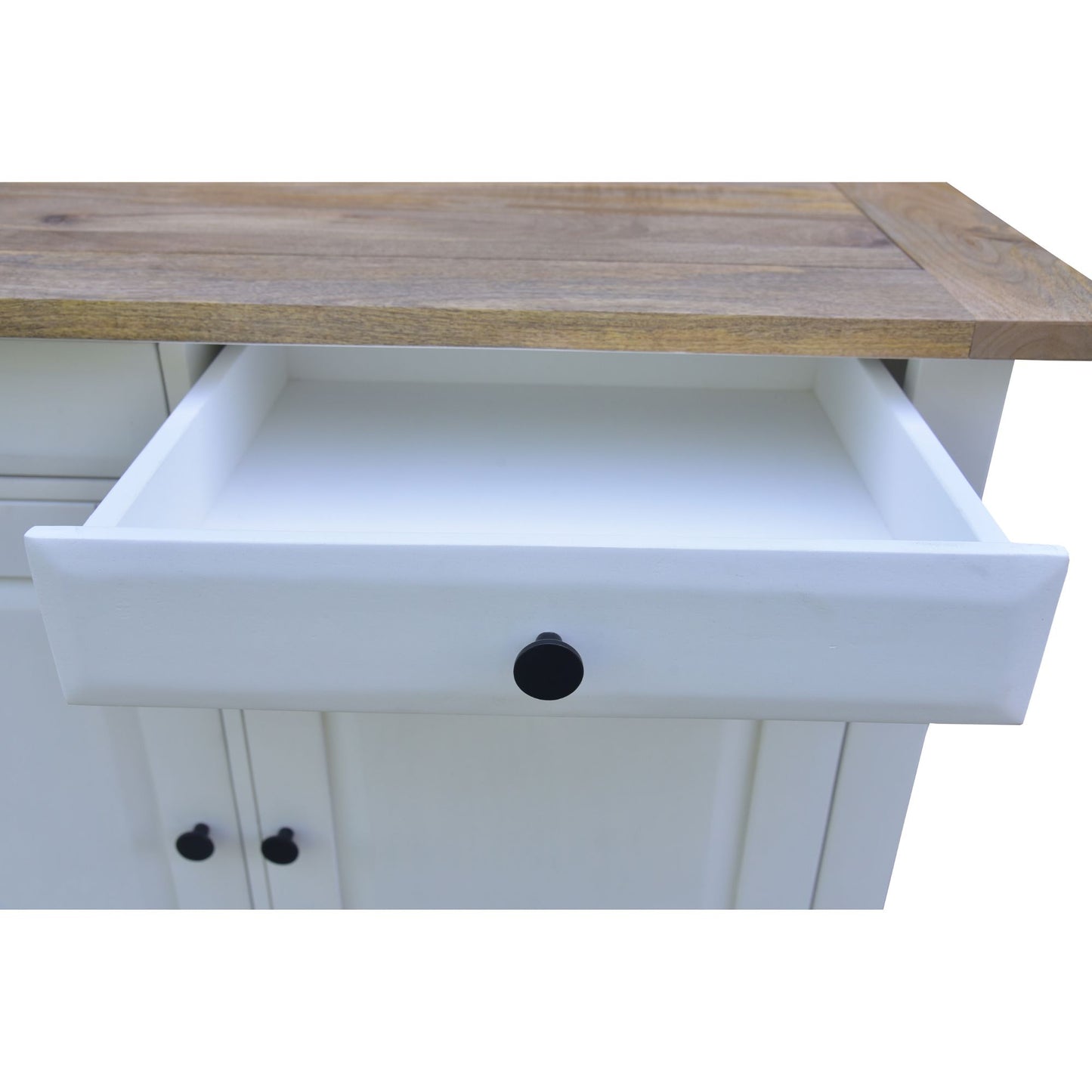 Lavasa Buffet Table 208cm 4 Doors Drawers Solid Mango Wood Farmhouse Furniture - Cosy Abode