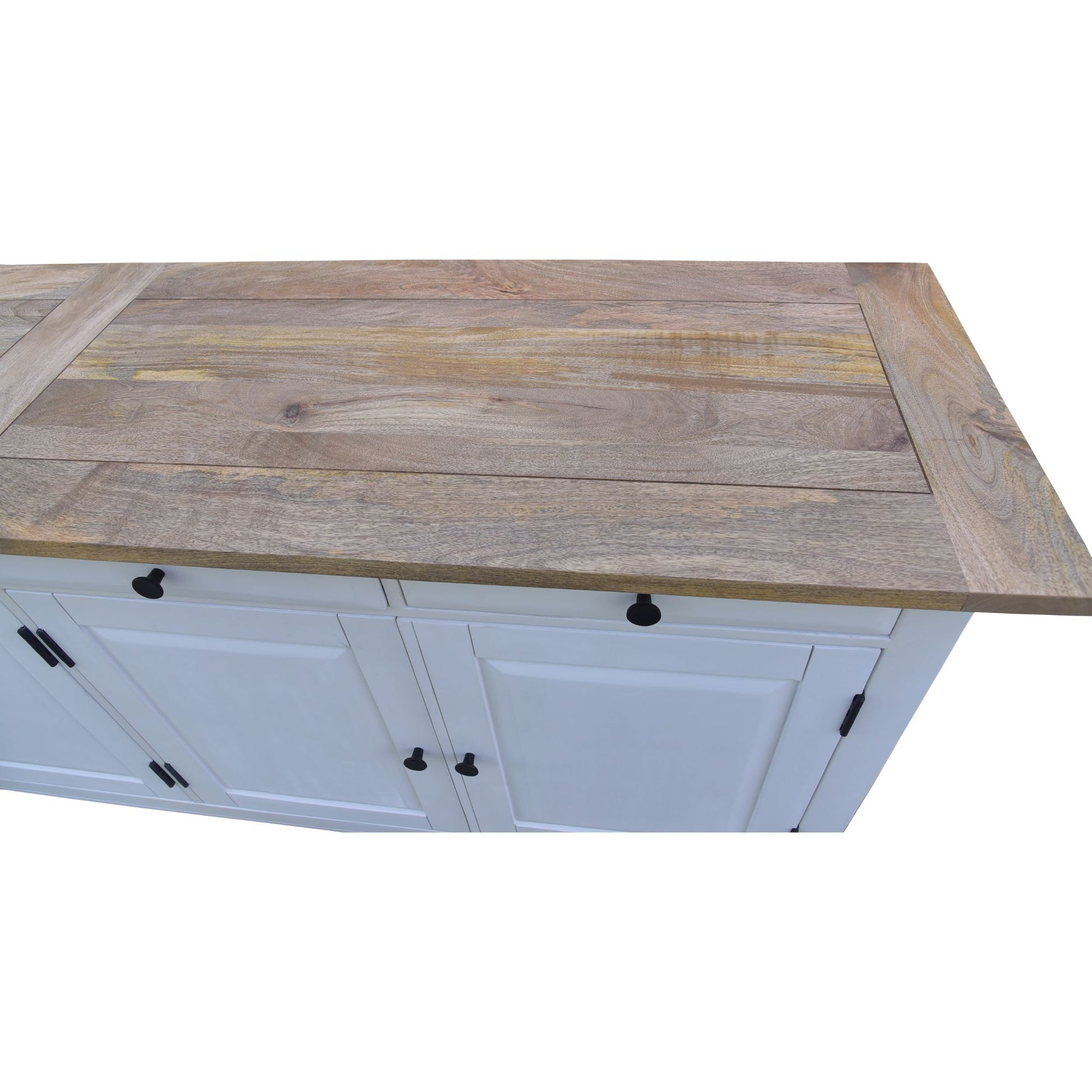 Lavasa Buffet Table 208cm 4 Doors Drawers Solid Mango Wood Farmhouse Furniture - Cosy Abode