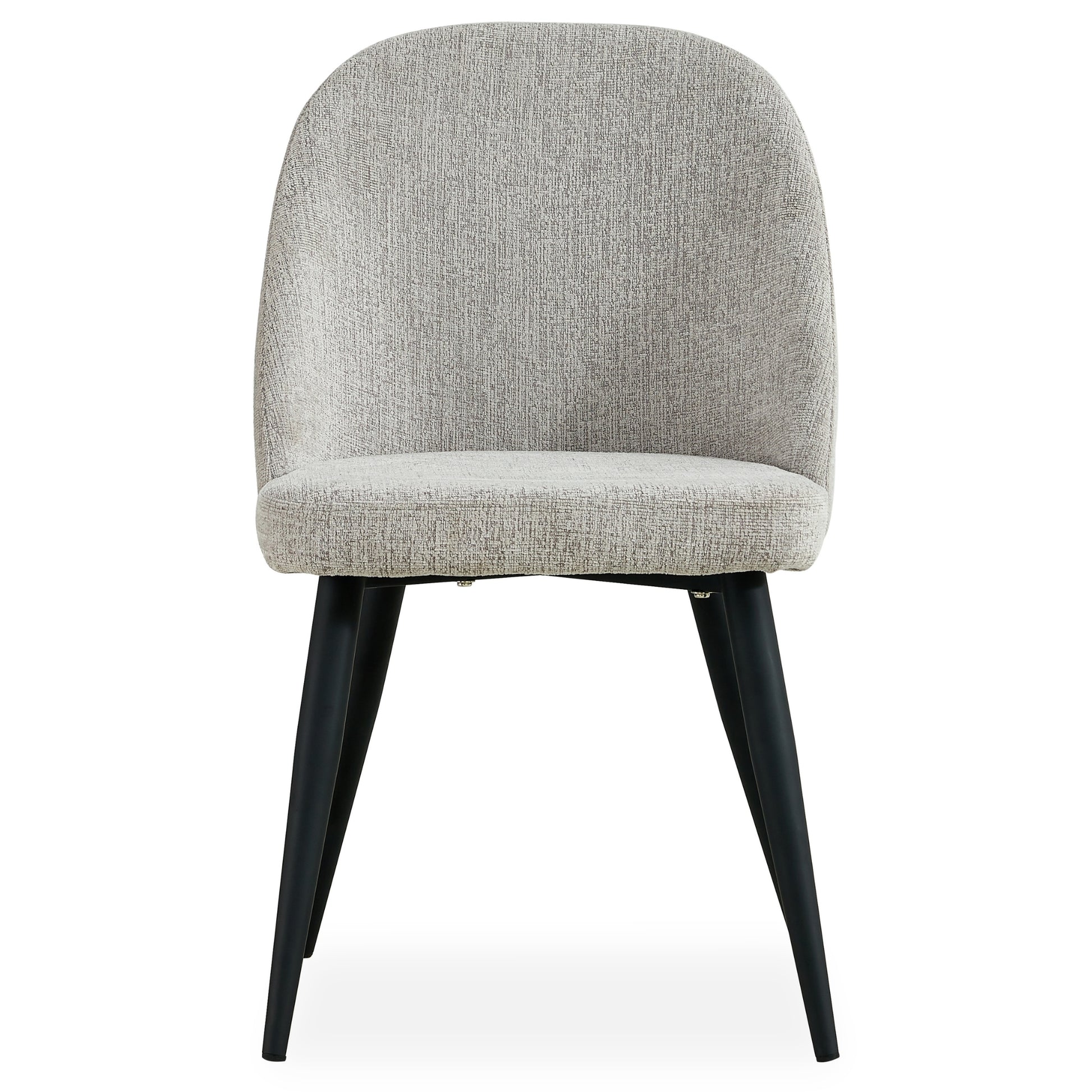 Erin Dining Chair Set of 2 Fabric Seat with Metal Frame - Quartz - Cosy Abode