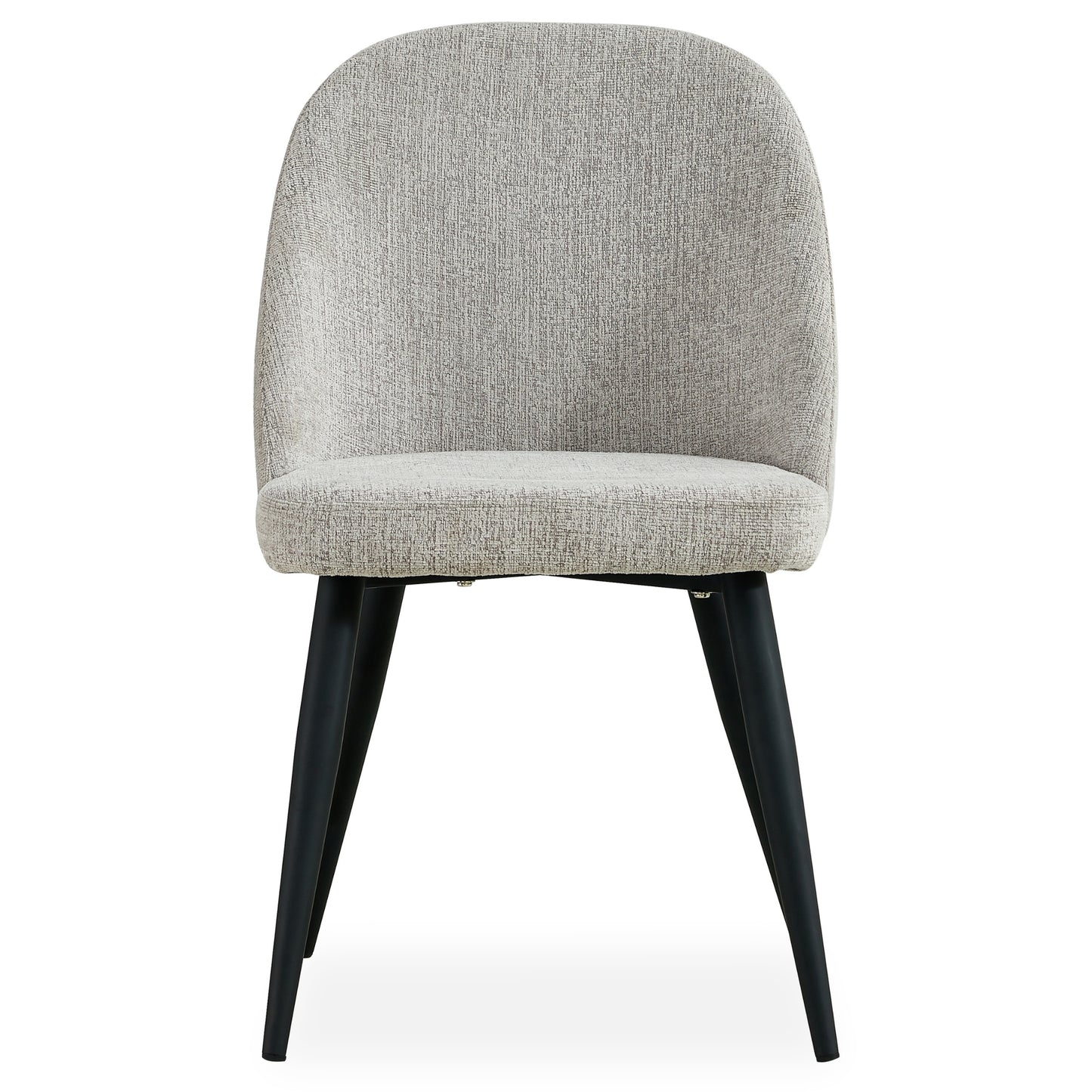 Erin Dining Chair Set of 8 Fabric Seat with Metal Frame - Quartz - Cosy Abode