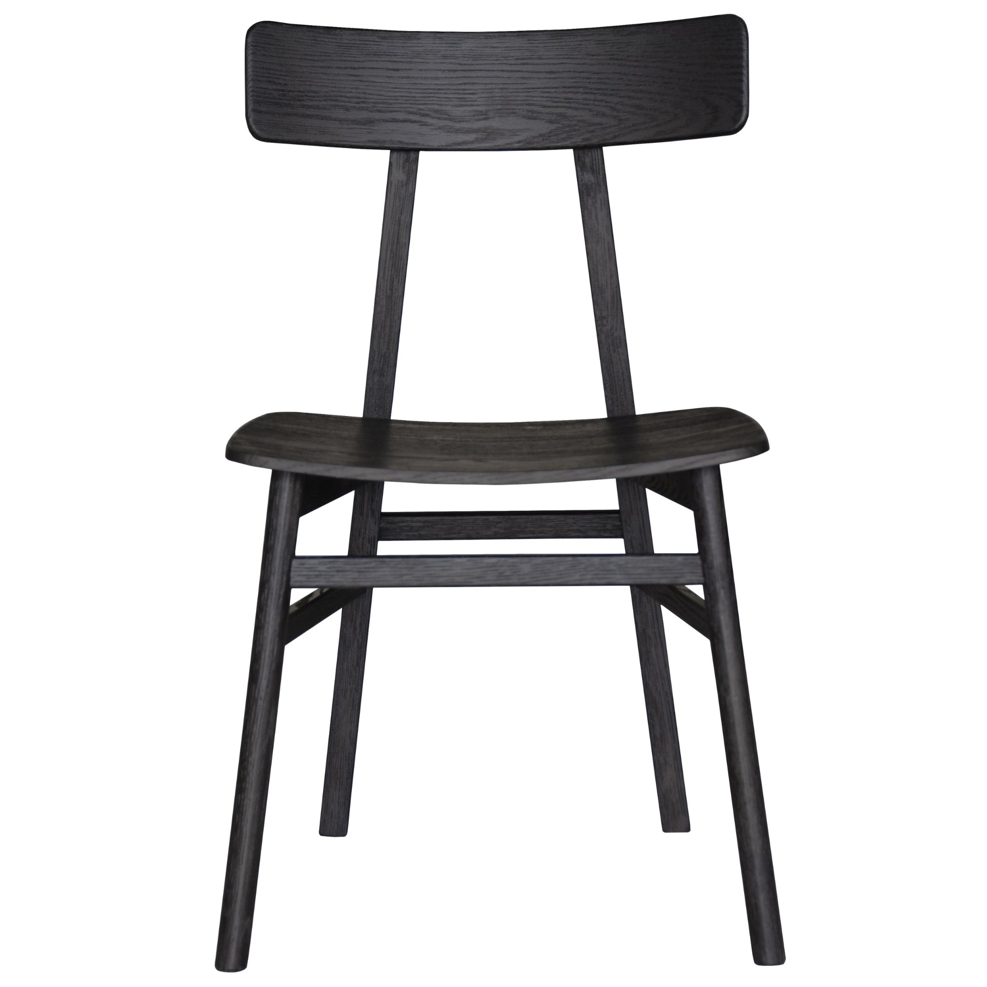 Claire Dining Chair Set of 8 Solid Oak Wood Timber Seat Furniture - Black - Cosy Abode