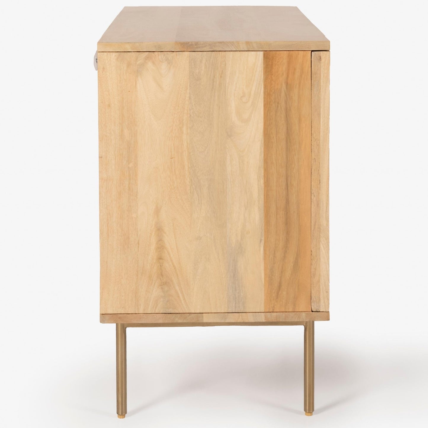 Martina Buffet Table Sideboard 100cm 2 Door Solid Mango Wood Storage Cabinet - Cosy Abode