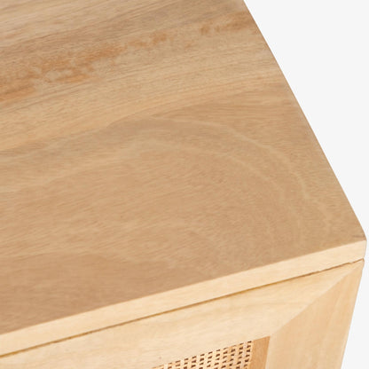 Martina Buffet Table Sideboard 100cm 2 Door Solid Mango Wood Storage Cabinet - Cosy Abode