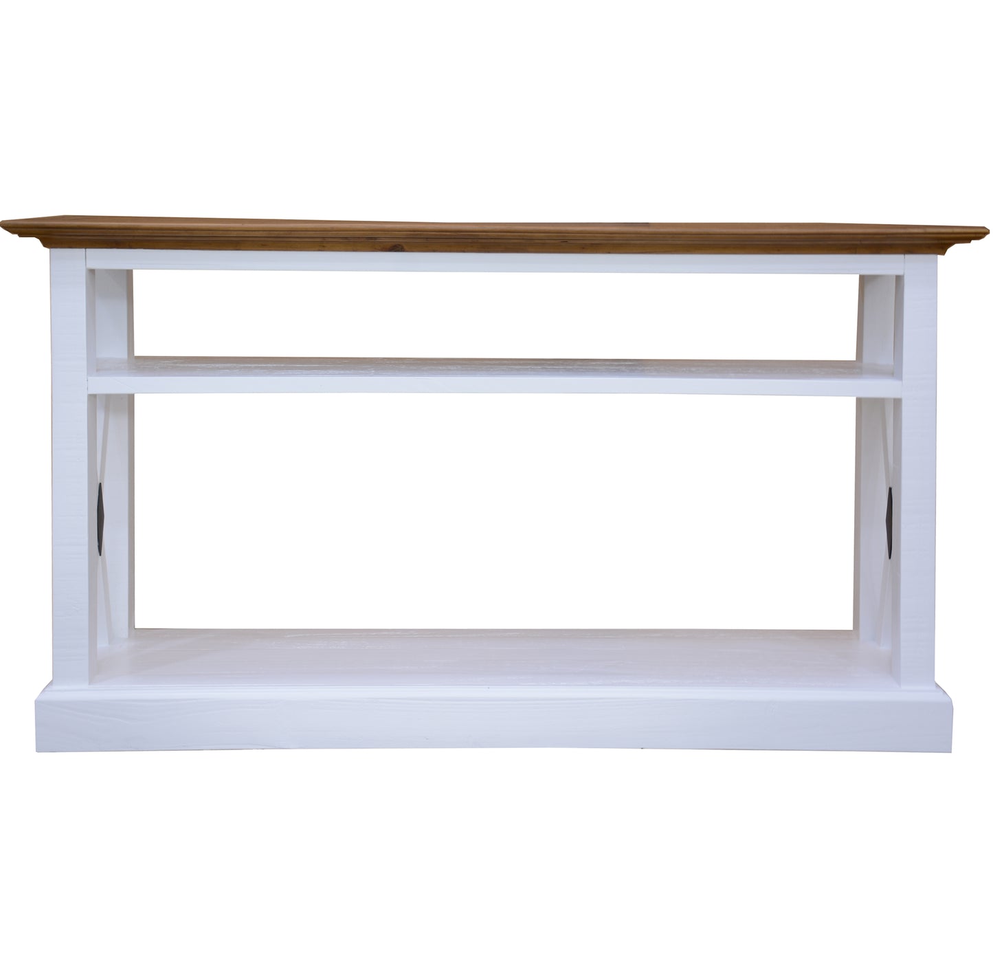 Beechworth Console Hallway Entry Table 140cm Solid Pine Wood Hampton - Grey - Cosy Abode