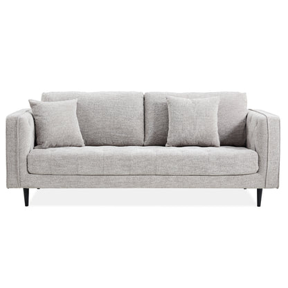 Jolie 3 Seater Sofa Fabric Uplholstered Lounge Couch - Quartz - Cosy Abode