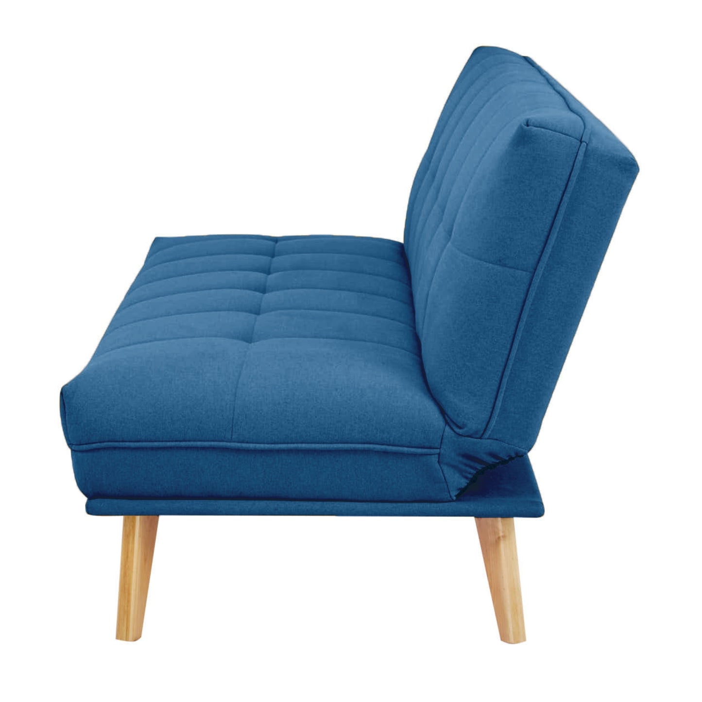 Jovie 3 Seater Sofa Queen Bed Fabric Uplholstered Lounge Couch - Blue - Cosy Abode