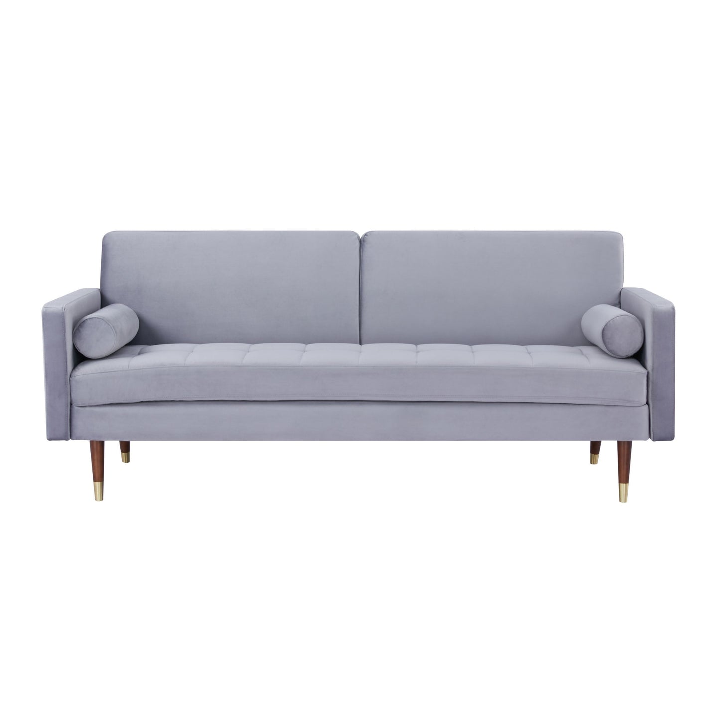 Livia 3 Seater Sofa Bed Fabric Uplholstered Lounge Couch - Gey - Cosy Abode