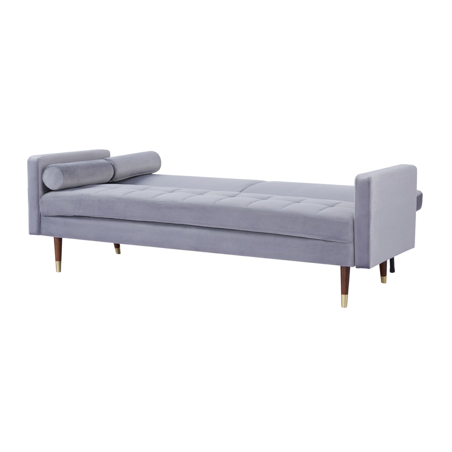 Livia 3 Seater Sofa Bed Fabric Uplholstered Lounge Couch - Gey - Cosy Abode
