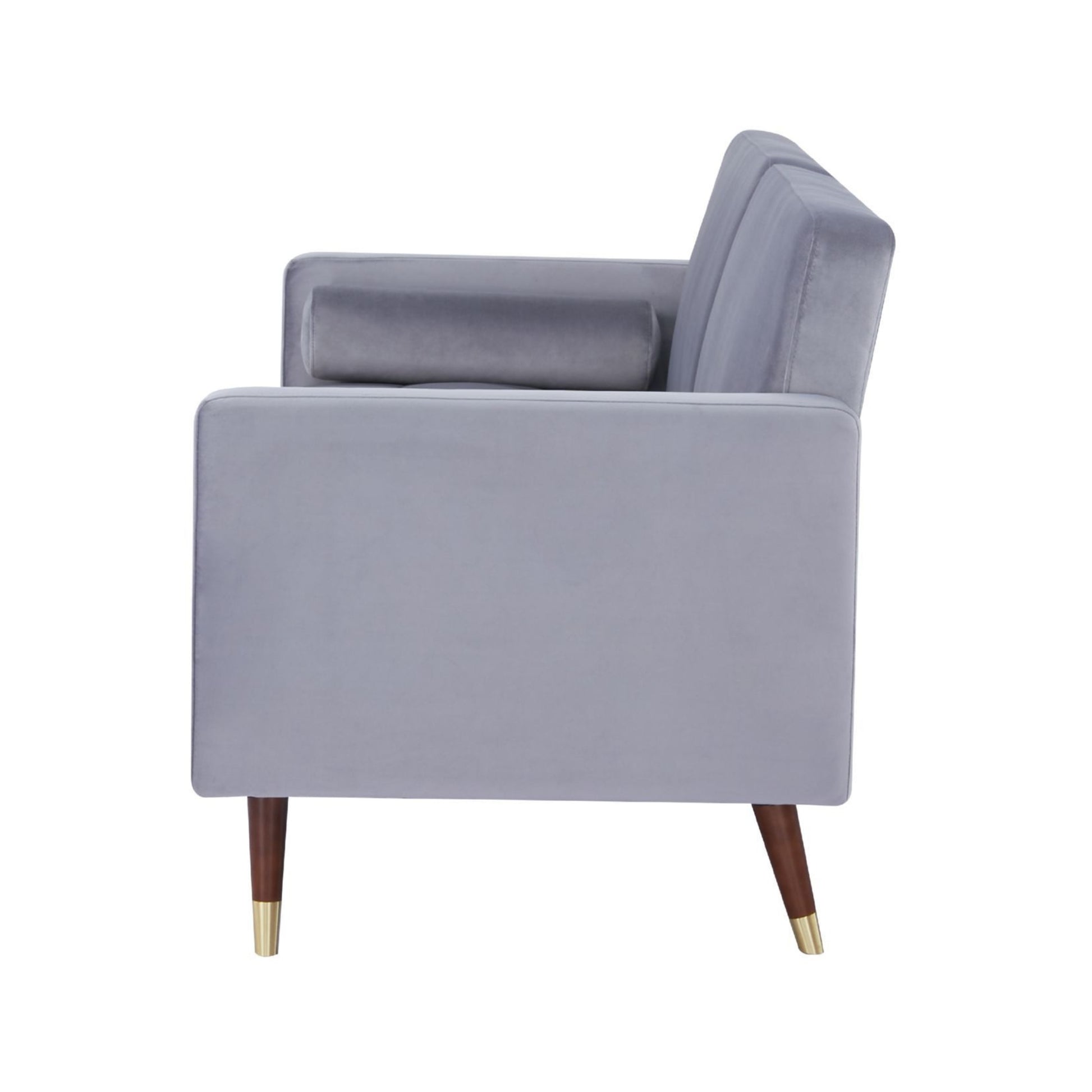 Livia 3 Seater Sofa Bed Fabric Uplholstered Lounge Couch - Gey - Cosy Abode