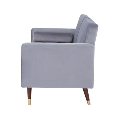 Livia 3 Seater Sofa Bed Fabric Uplholstered Lounge Couch - Gey - Cosy Abode