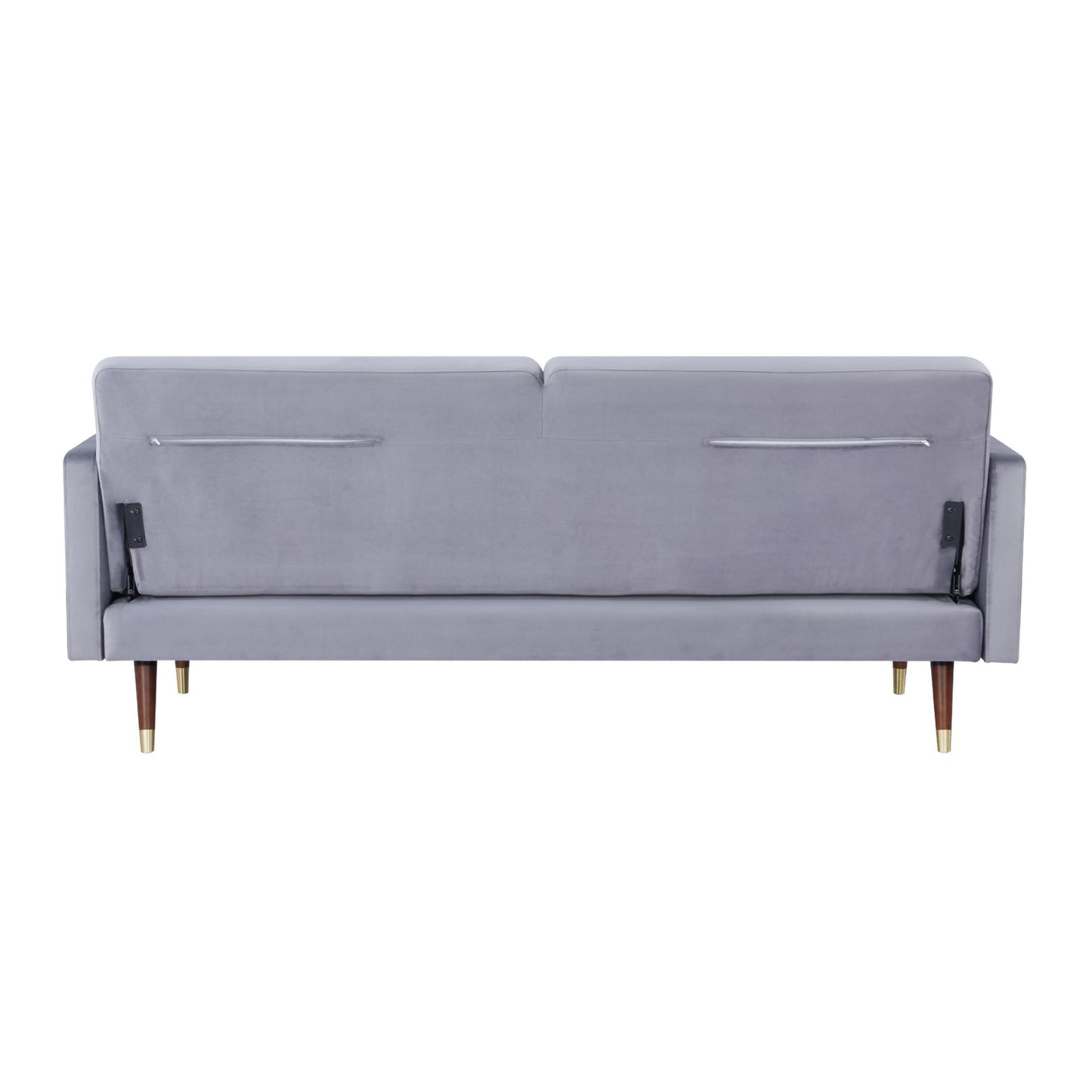 Livia 3 Seater Sofa Bed Fabric Uplholstered Lounge Couch - Gey - Cosy Abode