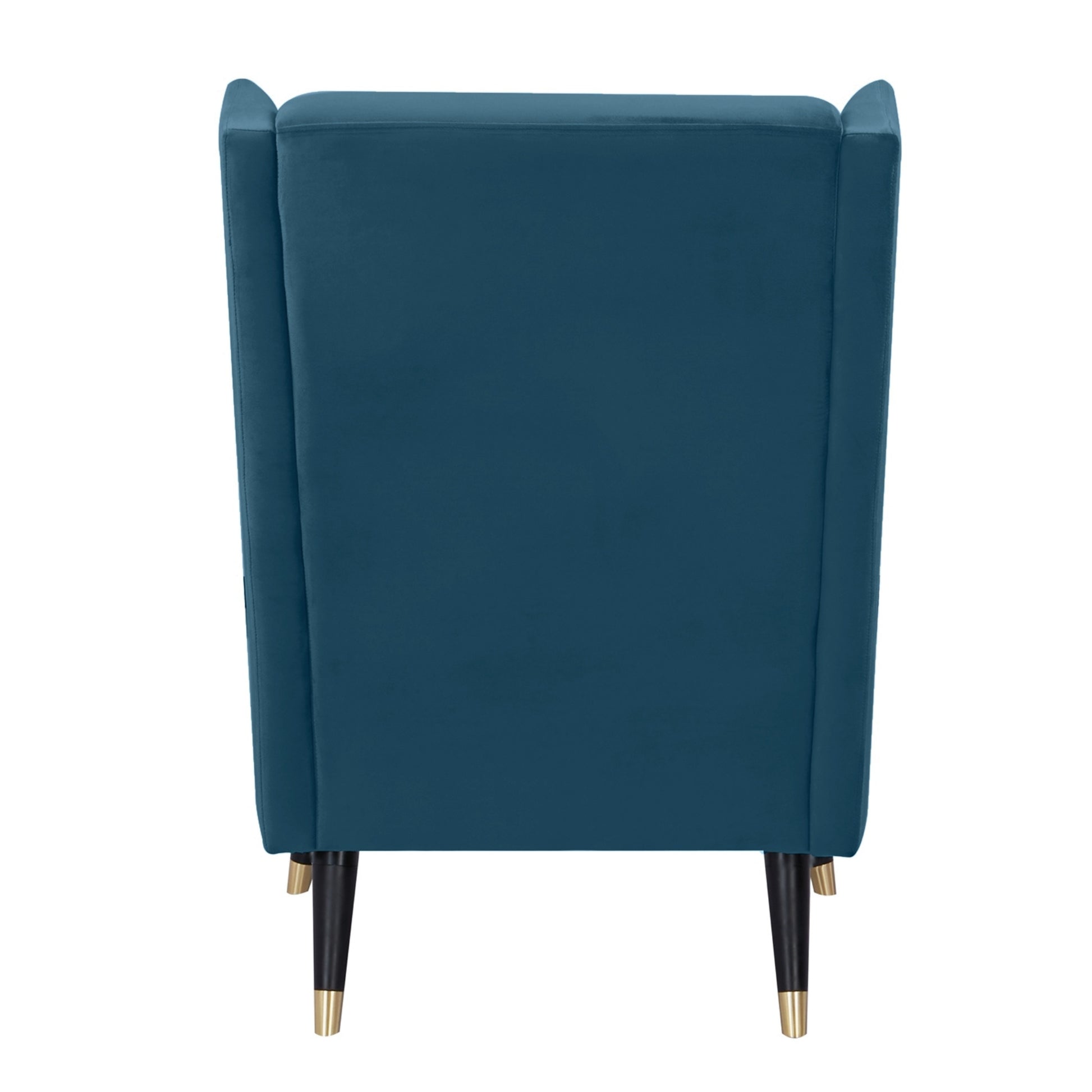 Sylvia Set of 2 Accent Sofa Arm Chair Fabric Uplholstered Lounge Couch - Navy - Cosy Abode