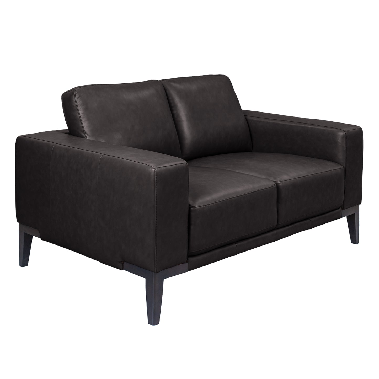 Lorenzo 2 + 3 Seater Sofa Leather Upholstered Lounge Set - Chocolate - Cosy Abode