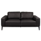 Lorenzo 3 Seater Sofa Leather Upholstered Lounge - Chocolate - Cosy Abode